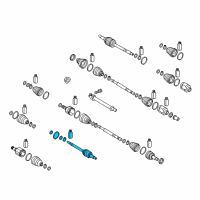 OEM 2018 Kia Niro Joint & Shaft Kit-Front Diagram - 49526G5000