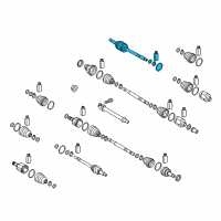 OEM 2019 Kia Niro Joint & Shaft Kit-Front Diagram - 49525G5000