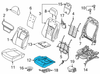 OEM 2021 Ford F-150 PAD - SEAT CUSHION Diagram - ML3Z-99632A22-C