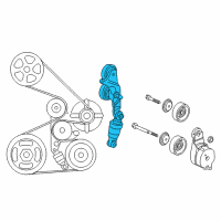 OEM Honda Accord Crosstour Tensioner Assy., Auto Diagram - 31170-R70-A01