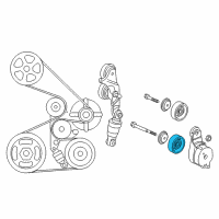 OEM Honda Crosstour Pulley, Idler Diagram - 31190-RCA-A02