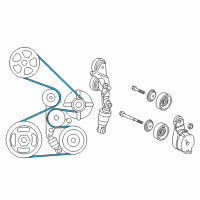 OEM Honda Belt, Power Steering Pump (Mitsuboshi) Diagram - 56992-R70-A01