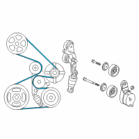 OEM Honda Pilot Belt, Power Steering Pump (Mitsuboshi) Diagram - 56992-R70-A01