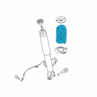 OEM Lincoln Coil Spring Diagram - DA5Z-5560-A