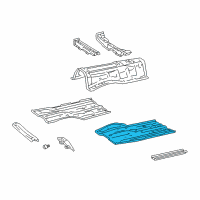 OEM Lexus GS430 Pan,Front Floor,LH Diagram - 58112-30908