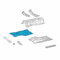 OEM Lexus GS430 Pan,Front Floor,RH Diagram - 58111-30908