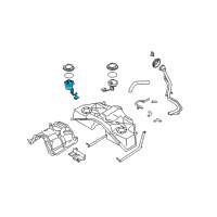 OEM 2004 Nissan 350Z Fuel Pump Assembly Diagram - 17040-CD01A