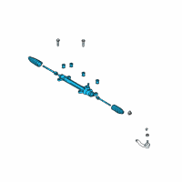 OEM 2010 Pontiac Vibe Gear, Steering Diagram - 19184329