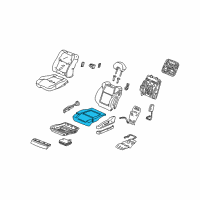 OEM 2001 Acura CL Pad, Left Front Seat Cushion Diagram - 81532-S3M-A11