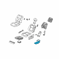 OEM 2003 Acura CL Heater, Left Front Cushion Diagram - 81534-S3M-A61