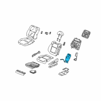 OEM Acura CL Heater, Left Front Seat-Back Diagram - 81524-S3M-A61