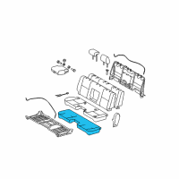 OEM Toyota Tundra Seat Cushion Pad Diagram - 71511-0C150