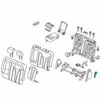 OEM 2018 Lincoln MKX Armrest Assembly Diagram - GA1Z-5867112-BQ