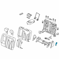 OEM 2020 Lincoln Nautilus Armrest Assembly Diagram - GA1Z-5867112-BQ