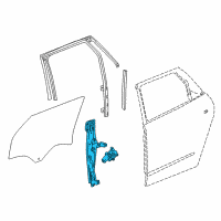 OEM Buick Enclave Window Regulator Diagram - 84476219