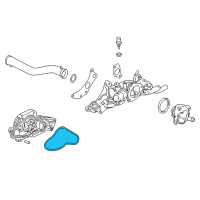OEM 2020 Acura MDX Gasket, Water Pump (Magna Powertrain) Diagram - 19222-R70-A11