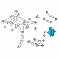 OEM 2013 BMW 650i Wheel Carrier, Rear Right Diagram - 33-30-6-852-892