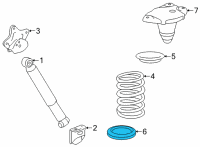 OEM 2022 Toyota Highlander Lower Insulator Diagram - 48258-0E070