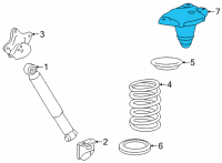 OEM 2020 Toyota Highlander Spring Seat Diagram - 48048-0E030