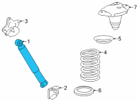 OEM 2020 Toyota Highlander Shock Diagram - 48531-0E340