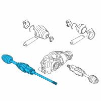 OEM 2015 BMW 650i xDrive Gran Coupe Front Cv Axle Shaft Right Diagram - 31-60-7-618-682