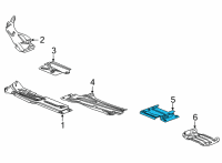 OEM 2022 GMC Sierra 3500 HD Heat Shield Diagram - 23445324