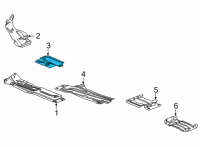 OEM 2022 GMC Sierra 3500 HD Heat Shield Diagram - 84237222