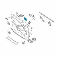 OEM Kia Front Door Inside Handle Assembly, Right Diagram - 826202T000