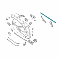 OEM 2014 Kia Optima WEATHERSTRIP-Front Door Belt Inside Diagram - 822412T000