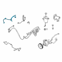 OEM BMW 535d xDrive Dynamic Drive Return Pipe Diagram - 32-41-6-796-372