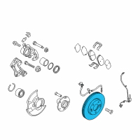 OEM Kia Rio Disc-Front Wheel Brake Diagram - 517121W000