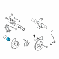 OEM Kia Rio Front Wheel Hub Bearing Diagram - 517201W000