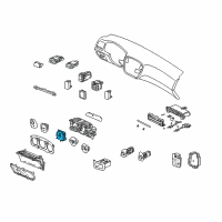 OEM 1998 Honda Civic Speedometer Assembly Diagram - 78115-S01-A32