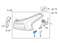 OEM Kia Carnival Bulb Diagram - 1864421058L