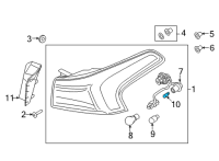 OEM Hyundai Elantra Bulb Diagram - 18643-05009-LV