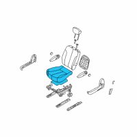 OEM 2012 Kia Sedona Cushion Assembly-Rear 2ND Diagram - 891004D113AGV