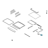 OEM 2019 Hyundai Veloster Motor Assembly-PANORAMAROOF(Roller) Diagram - 81679-J3000