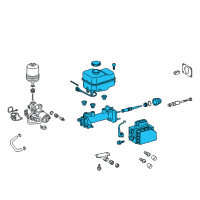 Genuine Toyota Tacoma Master Cylinder Assembly diagram