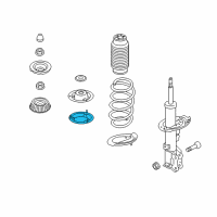 OEM 2018 Kia Rio Pad-Front Spring, Upper Diagram - 54623F9000