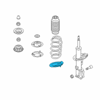 OEM 2018 Hyundai Accent Front Spring Pad, Lower Diagram - 54633-F9000
