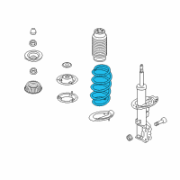 OEM 2018 Hyundai Accent Spring-Front Diagram - 54630-H9000