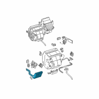 OEM Toyota Sienna Heater Core Diagram - 87107-08040