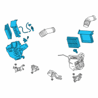 OEM 2020 Lexus LS500 Air Element Cleaner Assembly Diagram - 17700-70220