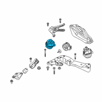 OEM BMW X5 ENGINE MOUNT, RIGHT Diagram - 22-11-6-860-476