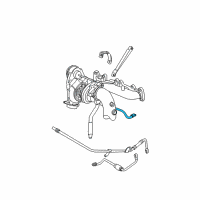 OEM 2004 Dodge Neon Tube-Turbo Oil Feed Diagram - 5045038AA