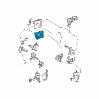 OEM Lexus ES330 Bracket, Engine Mounting, RH(For Transverse Engine) Diagram - 12315-20020