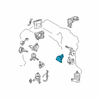 OEM Lexus RX330 Bracket, Engine Mounting, Rear(For Transverse Engine) Diagram - 12321-20100