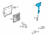 OEM 2022 Buick Encore GX Ignition Coil Diagram - 55595166