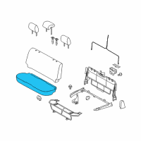 OEM 2009 Toyota Yaris Seat Cushion Diagram - 71601-52K60-B0