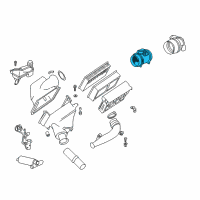 OEM 2005 BMW 325xi Mass Air Flow Sensor Diagram - 13-62-1-432-356